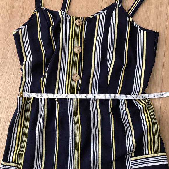 Navy Striped Jumpsuit - Picture 3 of 6